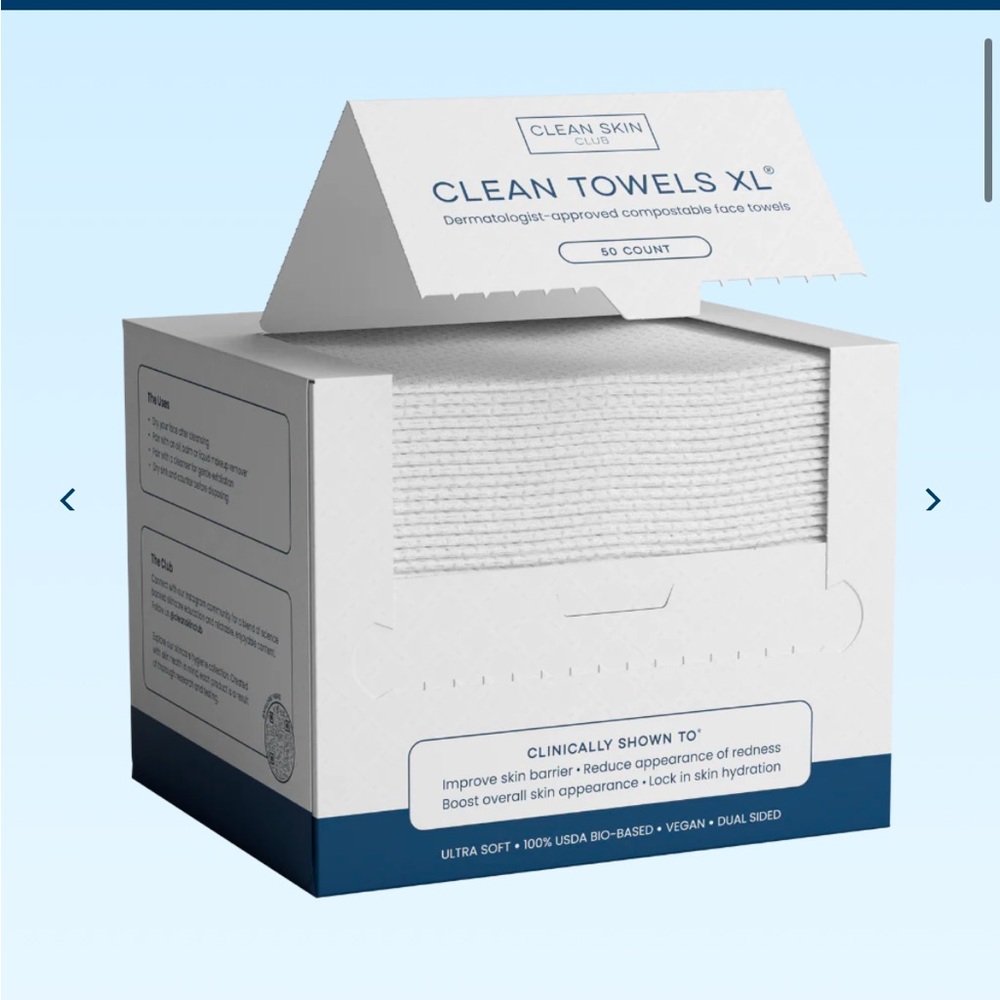 Clean Skin Club Towels - unopened 6 pack plus prism box